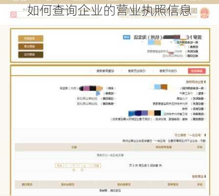如何查询企业的营业执照信息