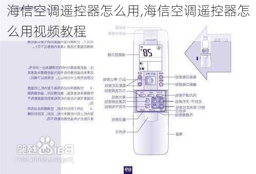 海信空调遥控器怎么用,海信空调遥控器怎么用视频教程