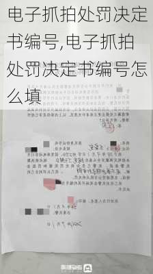 电子抓拍处罚决定书编号,电子抓拍处罚决定书编号怎么填