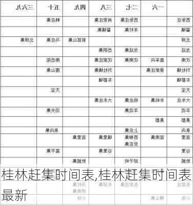 桂林赶集时间表,桂林赶集时间表最新