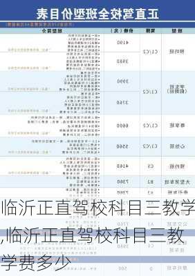 临沂正直驾校科目三教学,临沂正直驾校科目三教学费多少