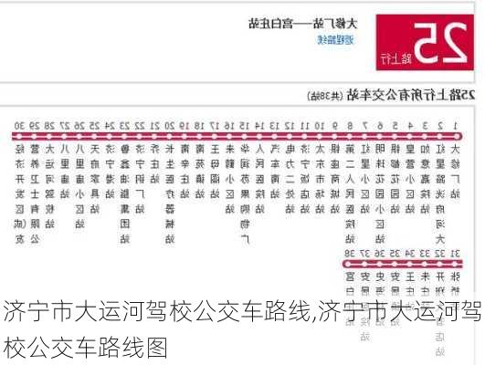 济宁市大运河驾校公交车路线,济宁市大运河驾校公交车路线图