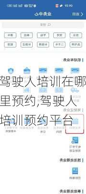 驾驶人培训在哪里预约,驾驶人培训预约平台